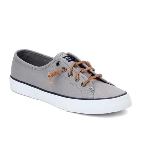 Sperry Shoes - Women’s Sperry Top-Sider Gray Cloth Pier View Slip On Shoes